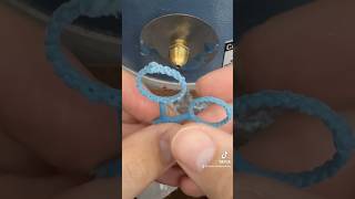 Turning braided thread rings into white gold wedding bands jewellerymaking [upl. by Urd]