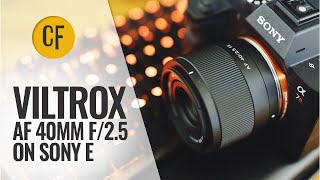 Viltrox AF 40mm f25 on Sony FE lens review [upl. by Atteselrahc]