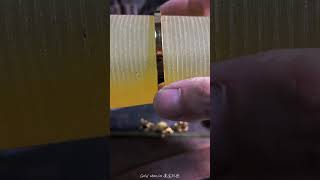 MAKING A UNIQUE AND PURE 24K GOLDEN BANGLE FROM OLD GOLD viral trending shortvideo shots shorts [upl. by Oirasan859]