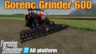 Gorenc Grinder 600  FS22 mod for all platforms [upl. by Aloeda]