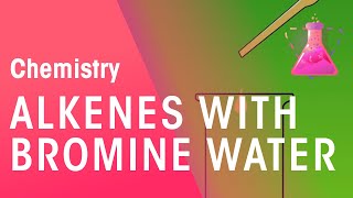 Testing Alkenes With Bromine Water  Chemical Test  Chemistry  FuseSchool [upl. by Nelak]