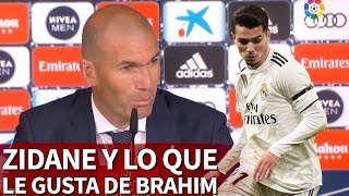 Zidane hablando de la cualidad de Brahim que más le puede gustar al francés ¿se queda  Diario AS [upl. by Boy]