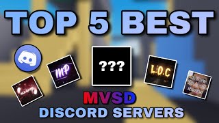 Top 5 BEST MVSD Discord Servers  Murderers vs Sheriffs Duels [upl. by Kirbee]