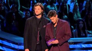 Jensen Ackles and Jared Padalecki  Supernatural Peoples Choice 2013 [upl. by Eelrehpotsirhc734]