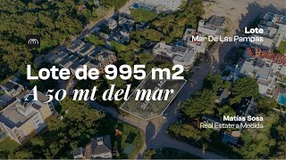 Lote de 995 m2 ideal para proyecto de VIVIENDA multifamiliar o COMPLEJO vacacional [upl. by Chelsea]