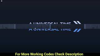 New A Universal Time Private Server Codes Jujutsu Kaisen UPD  Free AUT Private Server Codes [upl. by Ahsiral]