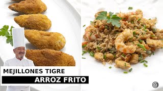 MEJILLONES TIGRE PICANTES  ARROZ FRITO  Cocina Abierta de Karlos Arguiñano [upl. by Ethelstan]