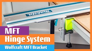 MFT Hinge System Bracket Clamp for Wolfcraft Master work 1600 Rail Guide festool wolfcraft [upl. by Notsgnik321]