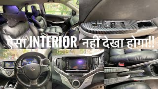 Baleno interior modified  my baleno interior modifications explained  carbon fiber interior [upl. by Merritt]