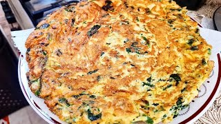 Frittata di spinaci congelati per un secondo veloce e saporito 😋 [upl. by Kirsteni]