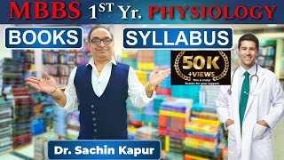 MBBS  First Year  Physiology  Syllabus  Books  Dr Sachin Kapur  AIIMS [upl. by Adrahs]