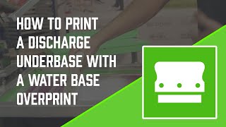 How to Screen Print A Discharge Under base with a Green Galaxy Water Based Overprint [upl. by Nyleek]