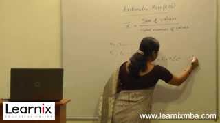 MBA video lectures on Quantitative Techniques Central Tendency and Mean [upl. by Aisyle]