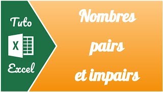 Les nombres pairs et impairs sur Excel et comment arrondir au nombre pair le plus proche [upl. by Sileas161]