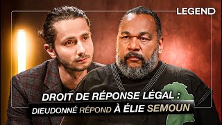 DROIT DE RÉPONSE LÉGAL DIEUDONNÉ RÉPOND À ÉLIE SEMOUN [upl. by Imhskal897]