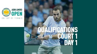 ABN AMRO Open 2024  Qualifying Court 1  Day 1 [upl. by Alisen564]