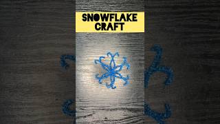 Pipe Cleaner Snowflake Craft  Christmas Decoration Ideas shorts christmas snow craft [upl. by Yrtsed]