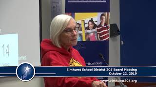 20191022 Elmhurst 205 School Board Meeting [upl. by Kehoe525]