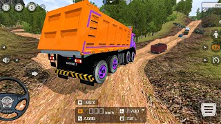 Heavy Truck Tipper driving off road drive challenging Game play Bus Simulator Indonesian [upl. by Phares]