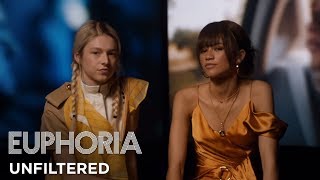 euphoria  unfiltered zendaya and hunter schafer on rue and jules  HBO [upl. by Ab]