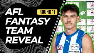 AFL Fantasy 2024 Team Reveal Round 11 [upl. by Ocirrej111]