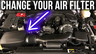 Boost Performance How to Change Air Filter in Jeep Wrangler JL amp Gladiator [upl. by Wyndham]