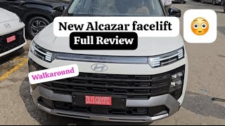 New Alcazar facelift 2024 Top model walkaround  7 seater SUV  Detailed review comfort car [upl. by Mailiw]