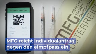 MFG reicht Individualantrag gegen den eImpfpass ein [upl. by Rosel]