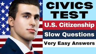 Practice the Civics Test Official Questions US Citizenship 2023 N400 Interview 2008 version 13 [upl. by Ellennad]