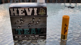 HeviShot Hevi Teal 20GA 3” 78oz 6 Steel  Breakdown [upl. by Ylil]