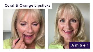 Our Coral amp Orange Lipstick Shades  Perfect Makeup For Older Women [upl. by Enaek780]