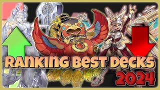 RANKING THE BEST DECKS IN 2024  YUGIOH [upl. by Ailana]