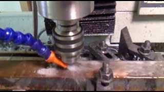 Tormach PCNC1100 drilling steel with 15mm drill [upl. by Gavrielle634]