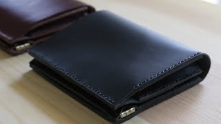 Spring opening Wallet Buttero Leather二つ折りバネ口財布 [upl. by Analim296]