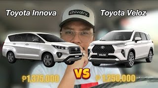 Toyota Veloz vs Toyota Innova  Which is the BETTER Family Car  Let’s SETTLE THIS [upl. by Ynnob]