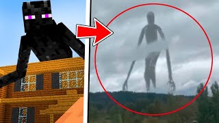 Minecraft Entities That CAUGHT ON CAMERA 😨 [upl. by Girovard]