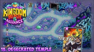 Desecrated Temple Walkthrough  Kingdom Rush Alliance [upl. by Ehcor]