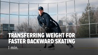 Transferring Weight For Faster Backward Skating [upl. by Nannie]