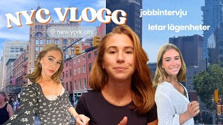 NYC VLOGG  hittat lägenhet och går på jobbintervju [upl. by Tham]