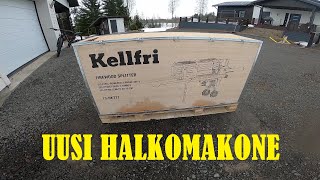 Uusi halkomakone tuli  New firewood splitter [upl. by Anivram]