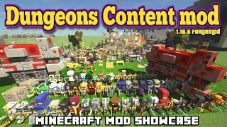 Minecraft 1165  Dungeons Content mod [upl. by Nosnarb]