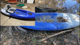 Restoring old kayak and turning it into a fishing machine [upl. by Nicks154]