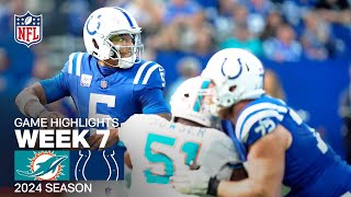 Miami Dolphins vs Indianapolis Colts  2024 Week 7 Game Highlights [upl. by Dorsy]