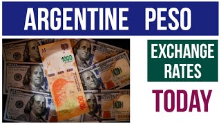 Today Argentina peso Exchange rates American dollar to Argentina peso [upl. by Aicirpac]