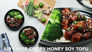 Air Fryer Crispy Honey Soy Tofu [upl. by Cope]