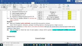 Chapter 7 Petty Cashbook part 4 final [upl. by Ocinemod]