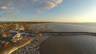 Coucher de soleil au quai de SaintJeanPortJoli Stella Gimbal GoPro HD [upl. by Strauss451]