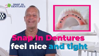 Snap in Dentures are just the right fit [upl. by Anitsyrc]