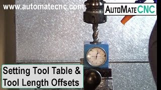 How to Set Up A Tool Table and Tool Length Offsets on a VMC  AutoMateCNC VMC425 828D Seimens [upl. by Corilla]