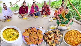 গোবিন্দভোগ চালের খিচুড়িইলিশ মাছ ভাজা আলুরদম আজ বাড়ির সবাই জমিয়ে খাওয়া দাওয়া করলামkhichuri recipe [upl. by Eimma]